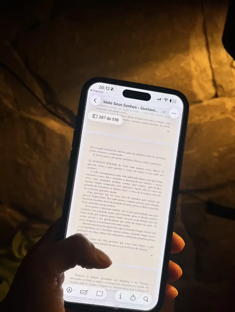 Leitura do livro digital no celular, página 287 de 516