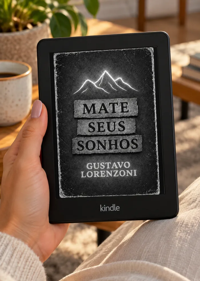 Capa do livro digital Mate Seus Sonhos aberta no Kindle